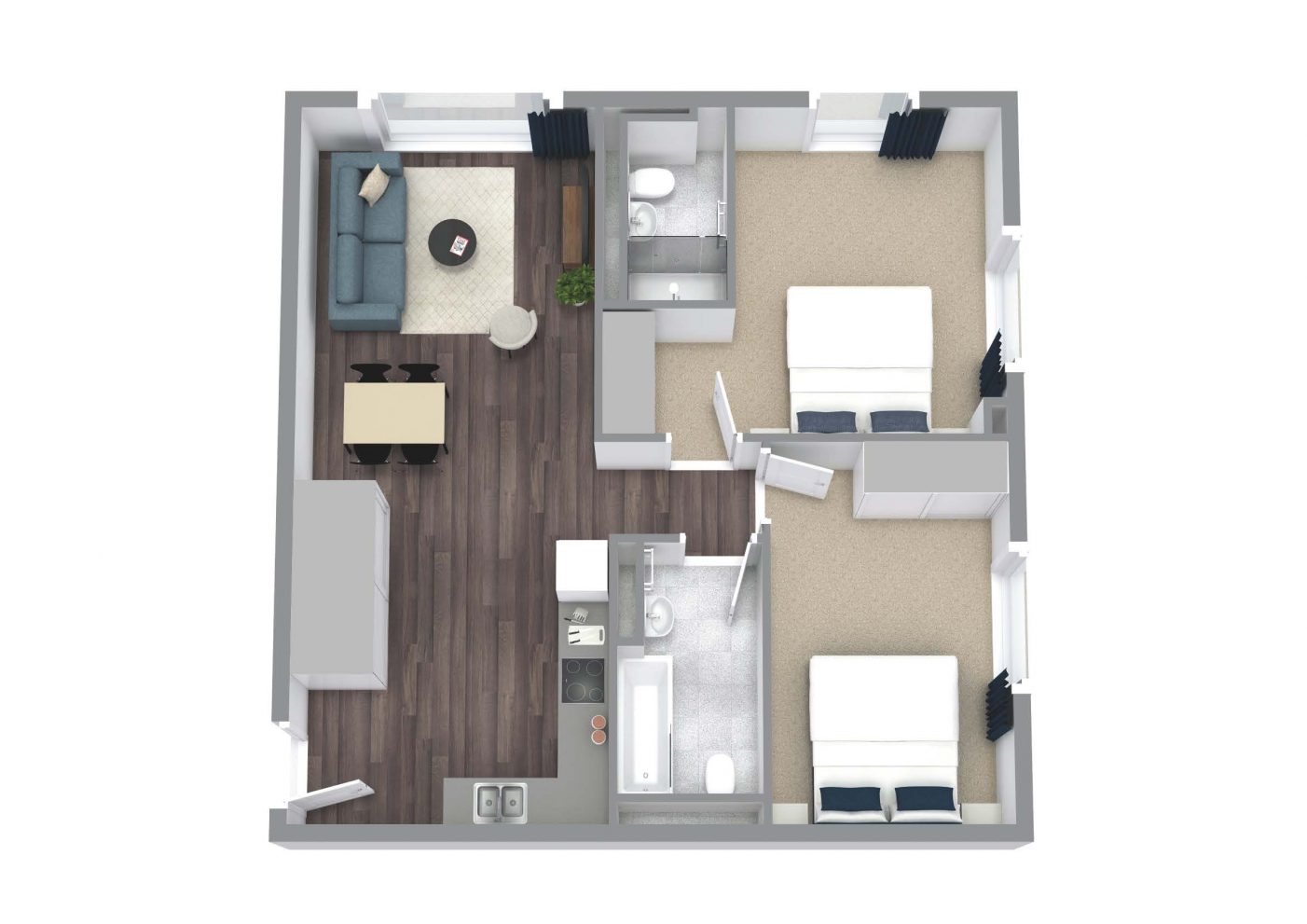 Two Bedroom Milton Keynes Apartments The Almere